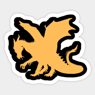 Golden Dragon Sticker